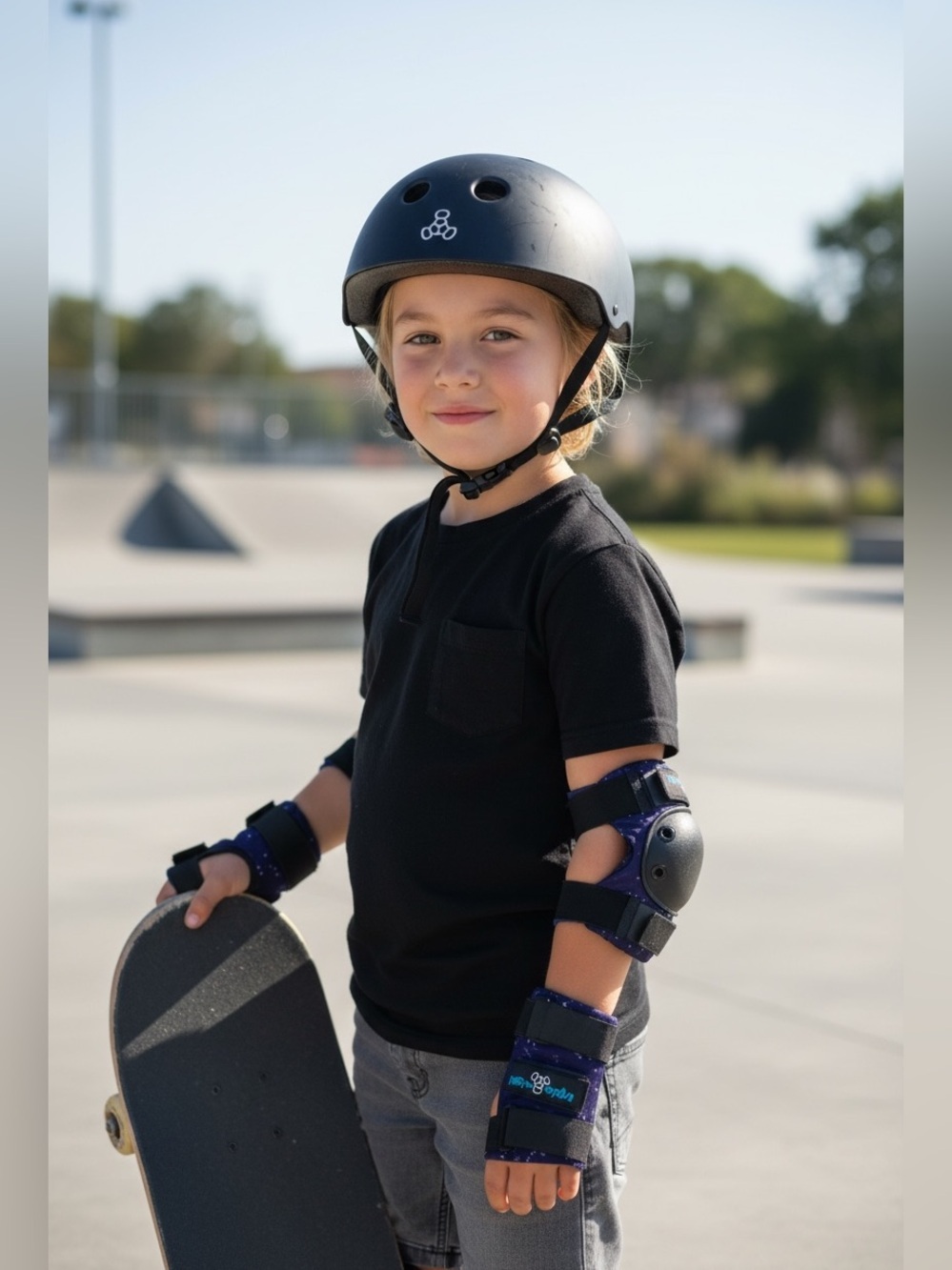 Purple Kids Elbow Pads